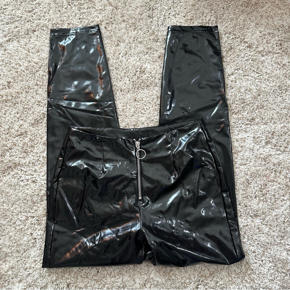 Calzedonia Shiny Leather Skinny Pants
